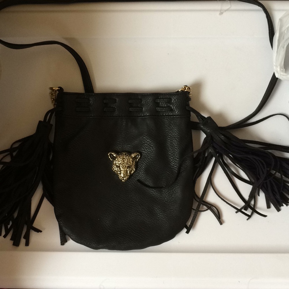 Black cougar purse
